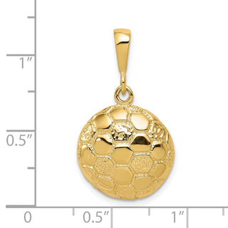 10k Yellow Gold Soccer Ball Charm