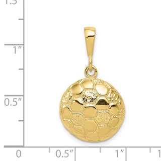 10k Yellow Gold Soccer Ball Charm