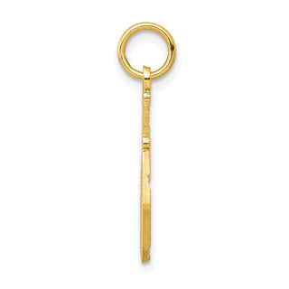10k Yellow Gold Solid Racquetball Racquet Charm