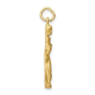 10k Yellow Gold Solid Runner Charm