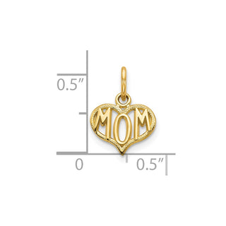 10k Yellow Gold Mom Charm 10C91