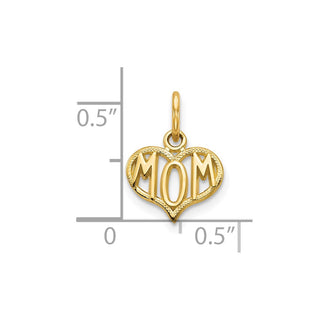 10k Yellow Gold Mom Charm 10C91