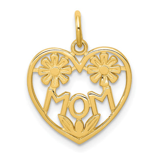 10k Yellow Gold Mom Charm 10C96