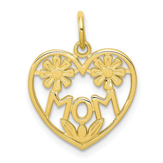 10k Yellow Gold Mom Charm 10C96