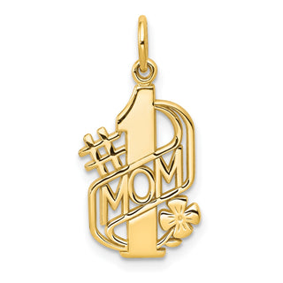 10k Yellow Gold #1 MOM Charm 10C97