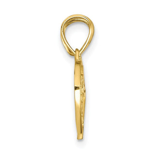 10k Yellow Gold Big Sis, Lil Sis Break-Apart Heart Charm