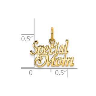 10k Yellow Gold SPECIAL MOM Charm 10C98