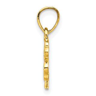 10k Yellow Gold Four Leaf Clover Pendant