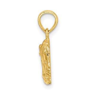 10K Yellow Gold Girl Head Charm