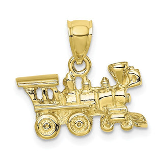 10k Yellow Gold 3-D Locomotive Pendant 10D3304