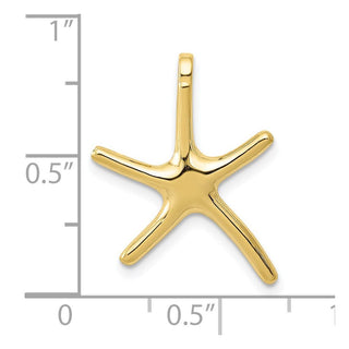 10k Yellow Gold Dancing Starfish Pendant 10D3362