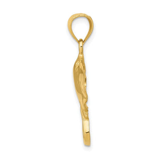 10K Yellow Gold Stingray Pendant 10D3411