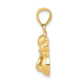 10K Yellow Gold Cat Pendant