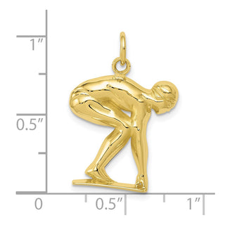 10K Yellow Gold Swimmer/diver Charm