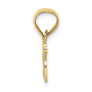 10k Yellow Gold Mom With Heart Pendant