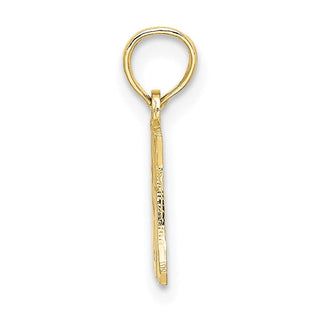 10k Yellow Gold I Heart My Mom Pendant