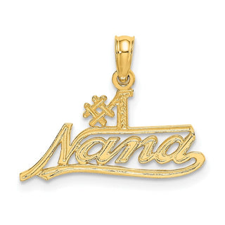 10K Yellow Gold #1 NANA Script Charm