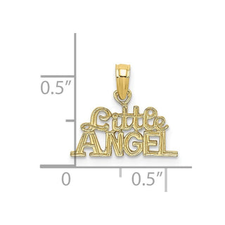 10K Yellow Gold LITTLE ANGEL Charm