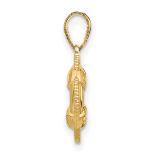 10k Yellow Gold Lifesaver Pendant