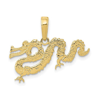 10k Yellow Gold Dragon Pendant 10D4216