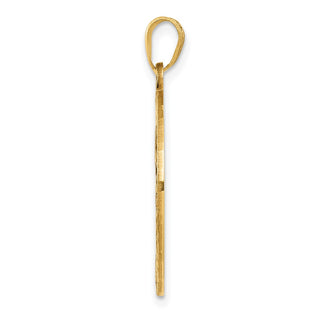 10K Yellow Gold Tree of Life in Round Frame Pendant