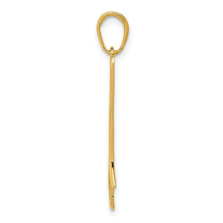 10K Yellow Gold Trombone Pendant