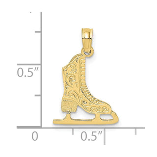 10K Yellow Gold Ice Skate Charm