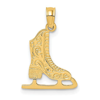 10K Yellow Gold Ice Skate Charm