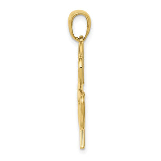 10k Yellow Gold 4-Leaf Clover Pendant 10D4372