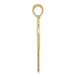 10k Yellow Gold Polished Celtic Cross Pendant