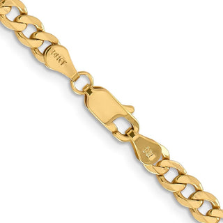 24" 10k Yellow Gold 4.75mm Flat Figaro Chain