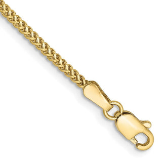 7" 10k Yellow Gold 1.3mm Franco Chain