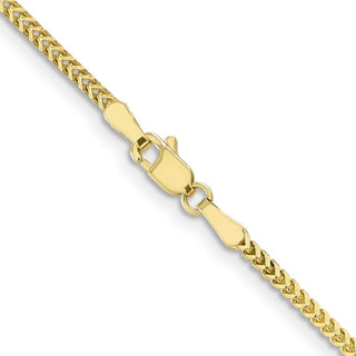 30" 10k Yellow Gold 1.5mm Franco Chain