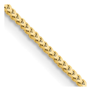 16" 10k Yellow Gold 1.5mm Franco Chain