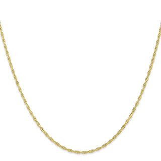 10k  Yellow Gold 20 inches 1.55mm Carded Cable Rope Chain