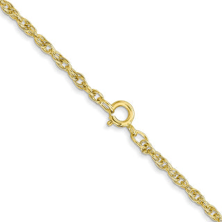 10k  Yellow Gold 20 inches 1.55mm Carded Cable Rope Chain