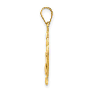 10K Yellow Gold Polished I Love You Hand/Sign Language Charm