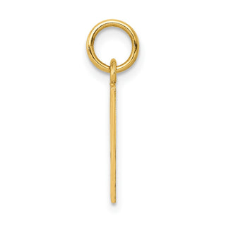 10K Yellow Gold Enameled Ace of Spades Card Charm