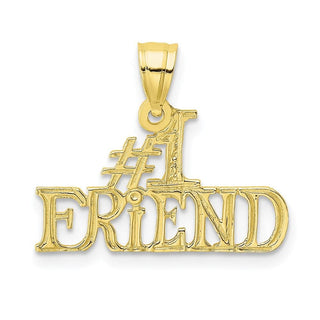 10k Yellow Gold #1 Friend Pendant