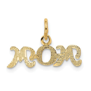 10K Yellow Gold Mom Charm