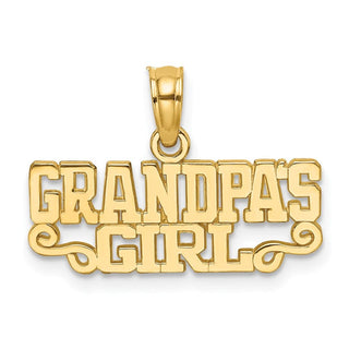 10K Yellow Gold GRANDPAS GIRL Charm