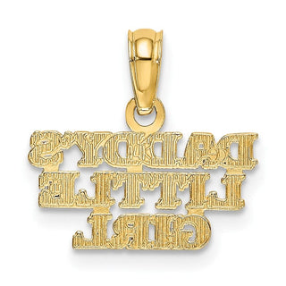 10K Yellow Gold DADDYS LITTLE GIRL Charm 10K2699