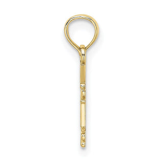 10k Yellow Gold RN Caduceus Pendant 10k2853