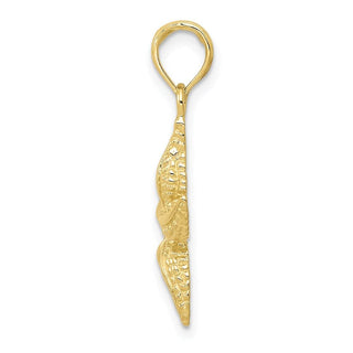 10k Yellow Gold Starfish Pendant
