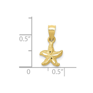 10K Yellow Gold Starfish Pendant 10K2949