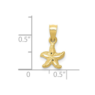 10K Yellow Gold Starfish Pendant 10K2949