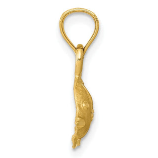10K Yellow Gold Fish Pendant