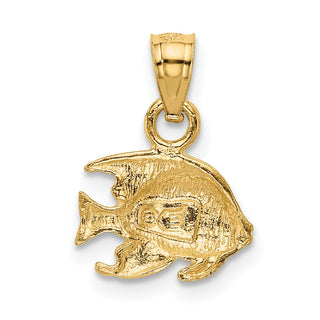 10K Yellow Gold Fish Pendant