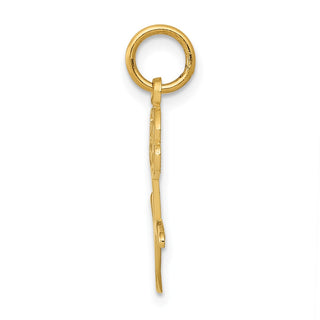 10K Yellow Gold Rose Charm 10K3221