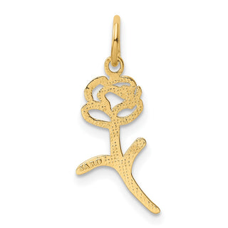 10K Yellow Gold Rose Charm 10K3221